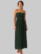VESTIDO MAXI FRUNCIDO