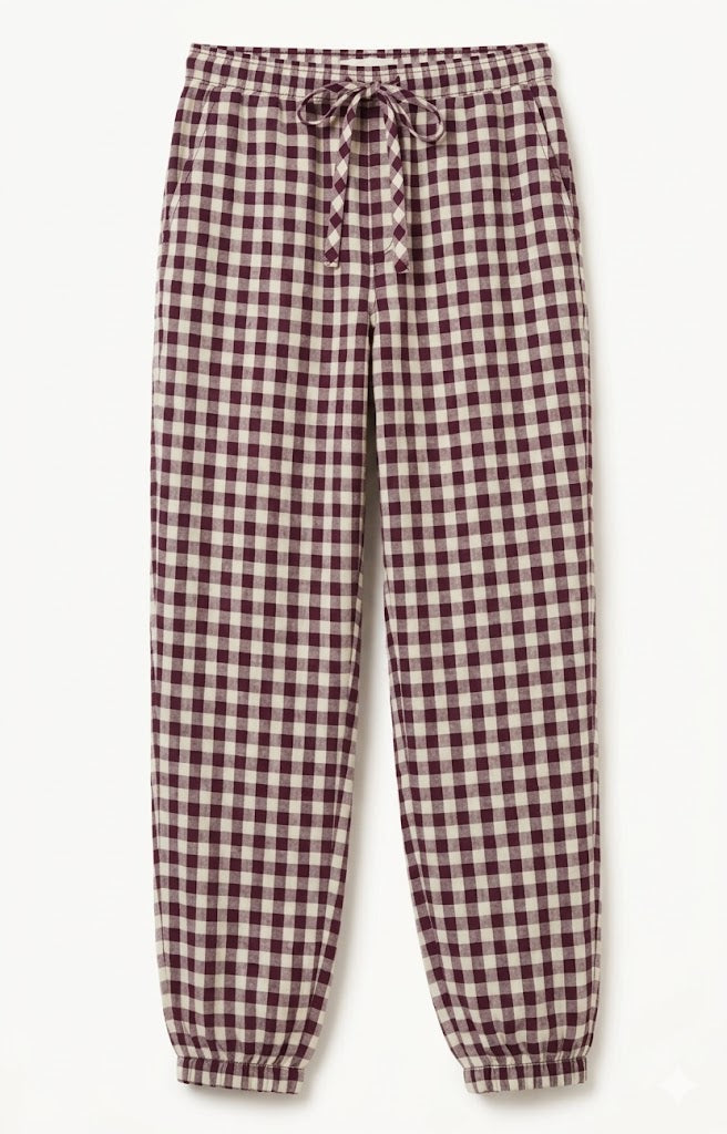 PANTALÓN JOGGER CUADROS VICHY