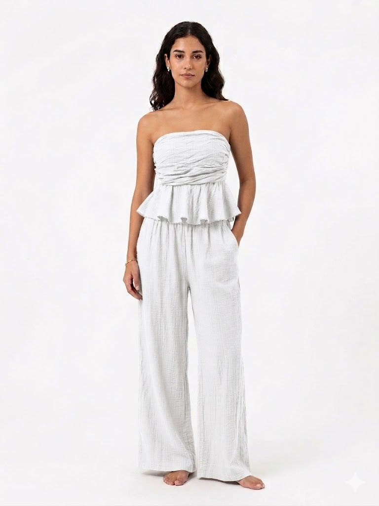 CONJUNTO BANDEAU CON VOLANTES