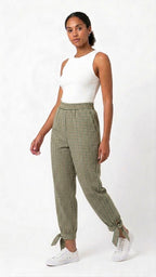 PANTALÓN VICHY CON LAZO EN LOS TOBILLOS