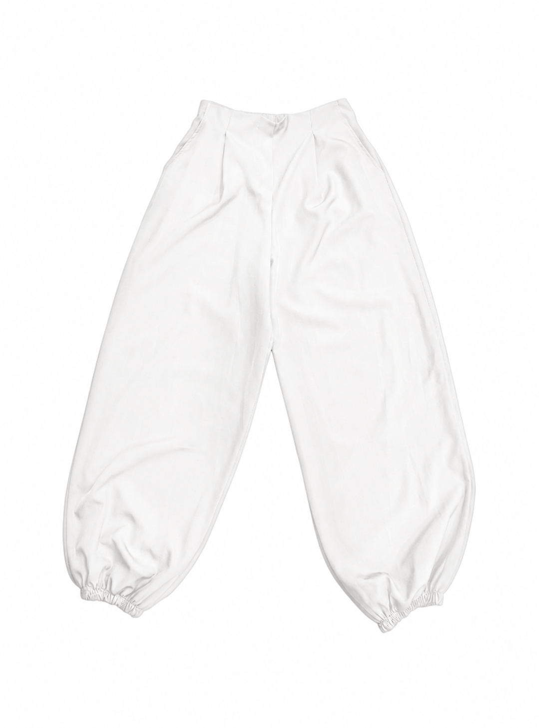 PANTALÓN CON PINZAS Y PUÑO ELÁSTICO
