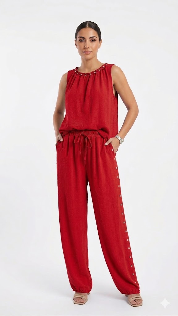 CONJUNTO CON DETALLES METALICOS
