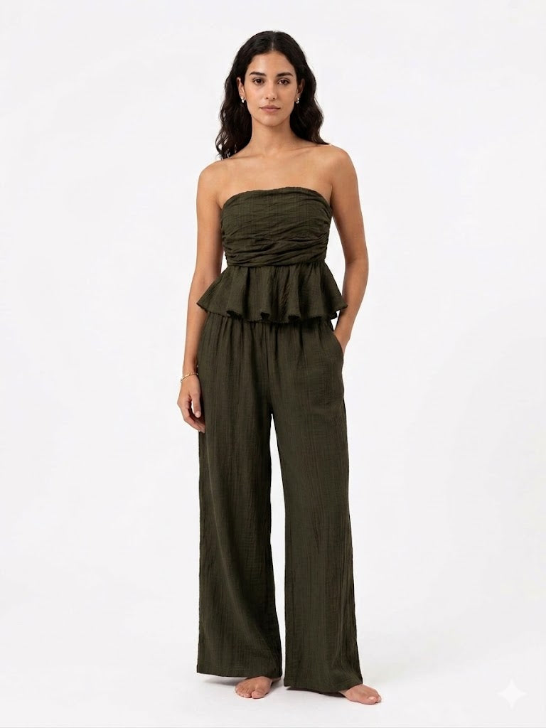 CONJUNTO BANDEAU CON VOLANTES