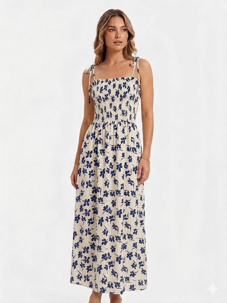 VESTIDO MIDI FLORAL