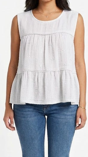 BLUSA SIN MANGAS TEXTURIZADO