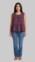 BLUSA SIN MANGAS TEXTURIZADO