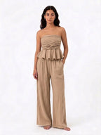 CONJUNTO BANDEAU CON VOLANTES