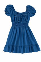 VESTIDO MANGA FRUNCIDA