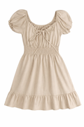 VESTIDO MANGA FRUNCIDA