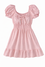 VESTIDO MANGA FRUNCIDA