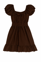 VESTIDO MANGA FRUNCIDA