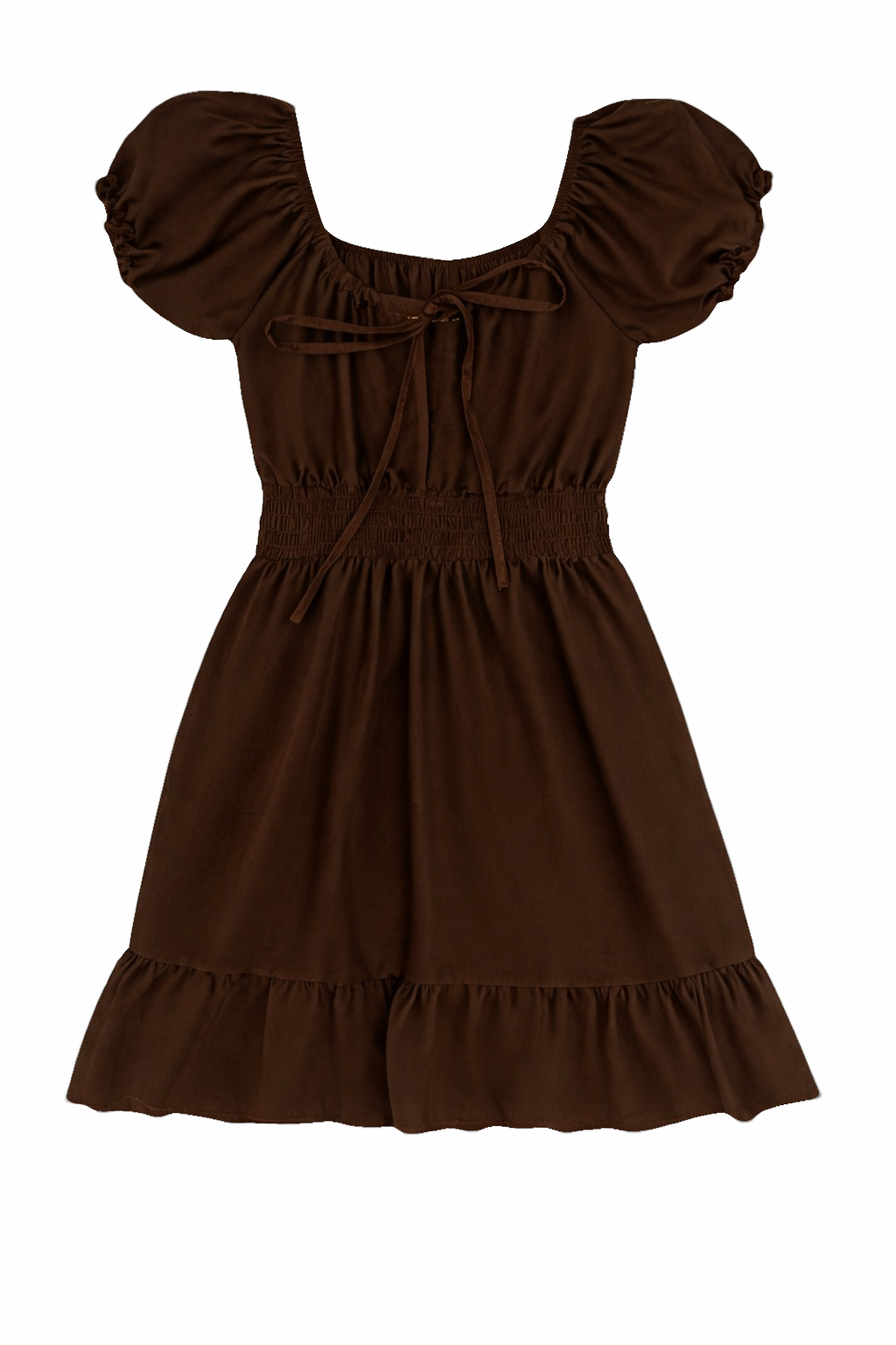 VESTIDO MANGA FRUNCIDA