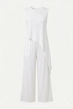 CONJUNTO FLUIDO CON BLUSA ASIMÉTRICA