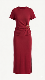 CONJUNTO MIDI CON DETALLE DE HEBILLA
