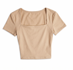 BLUSA MANGA CORTA CON DETALLE POSTERIOR