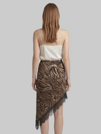 FALDA MIDI ESTAMPADA