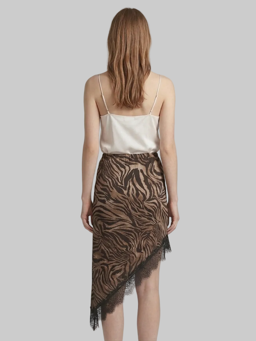 FALDA MIDI ESTAMPADA