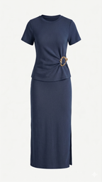 CONJUNTO MIDI CON DETALLE DE HEBILLA