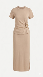 CONJUNTO MIDI CON DETALLE DE HEBILLA