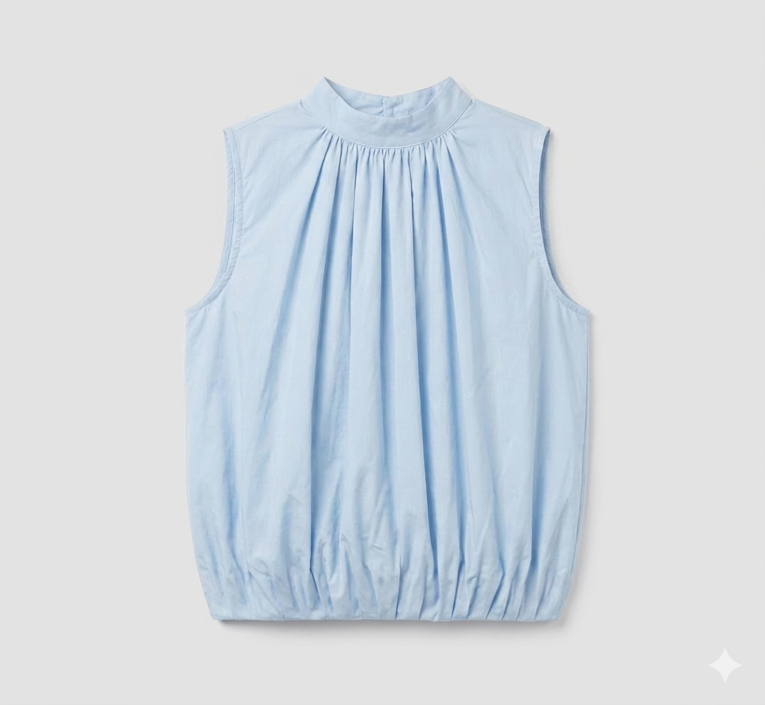 BLUSA SIN MANGAS CON LAZO EN LA ESPALDA