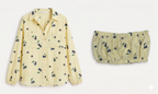 CONJUNTO ESTAMPADO DE CAMISA Y TOP