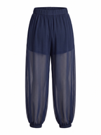PANTALÓN JOGGER CON TRANSPARENCIA