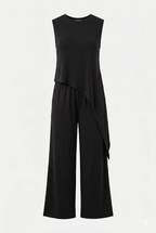 CONJUNTO FLUIDO CON BLUSA ASIMÉTRICA