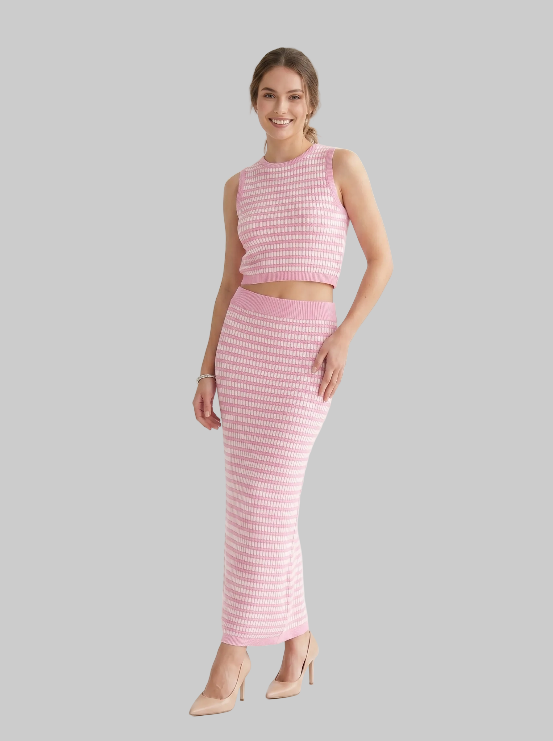 FALDA MIDI DE PUNTO