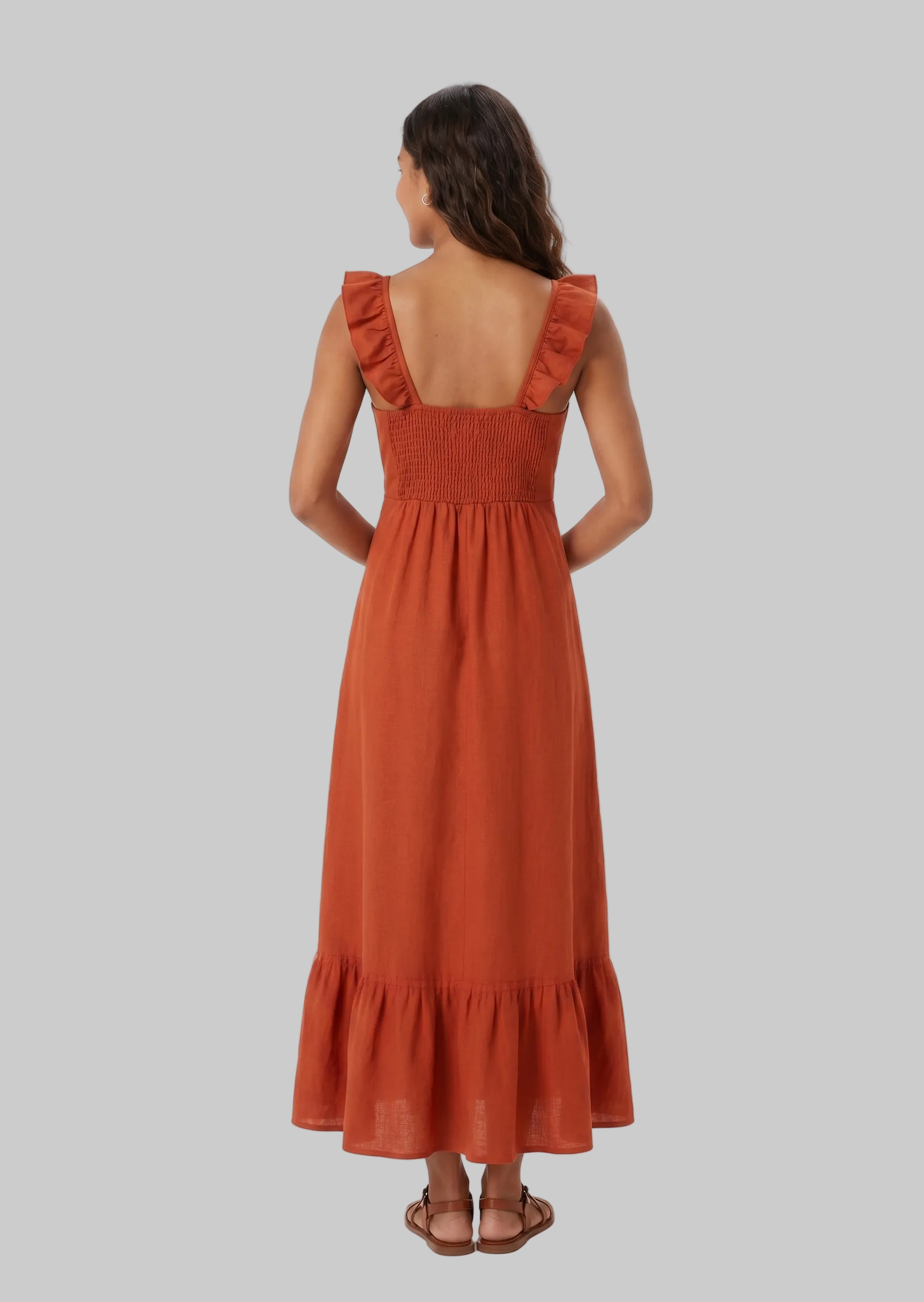 VESTIDO CON VOLANTES