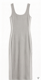 VESTIDO AJUSTADO CON DETALLE DEPORTIVO