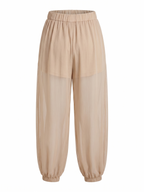 PANTALÓN JOGGER CON TRANSPARENCIA