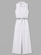 CONJUNTO BLUSA ANUDADA
