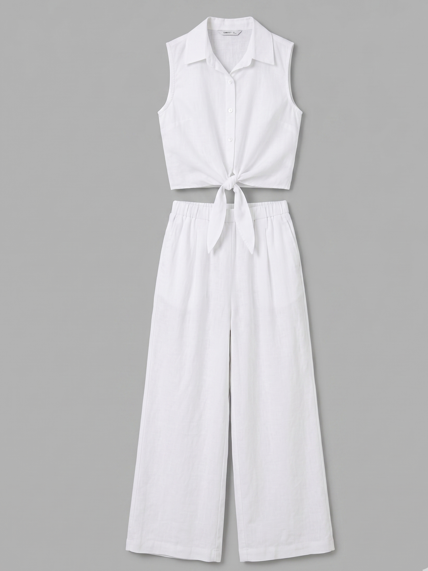CONJUNTO BLUSA ANUDADA