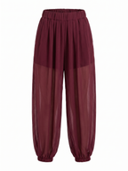 PANTALÓN JOGGER CON TRANSPARENCIA