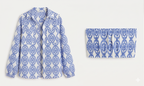 CONJUNTO ESTAMPADO DE CAMISA Y TOP