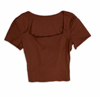 BLUSA MANGA CORTA CON DETALLE POSTERIOR