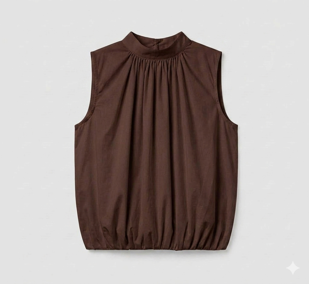 BLUSA SIN MANGAS CON LAZO EN LA ESPALDA