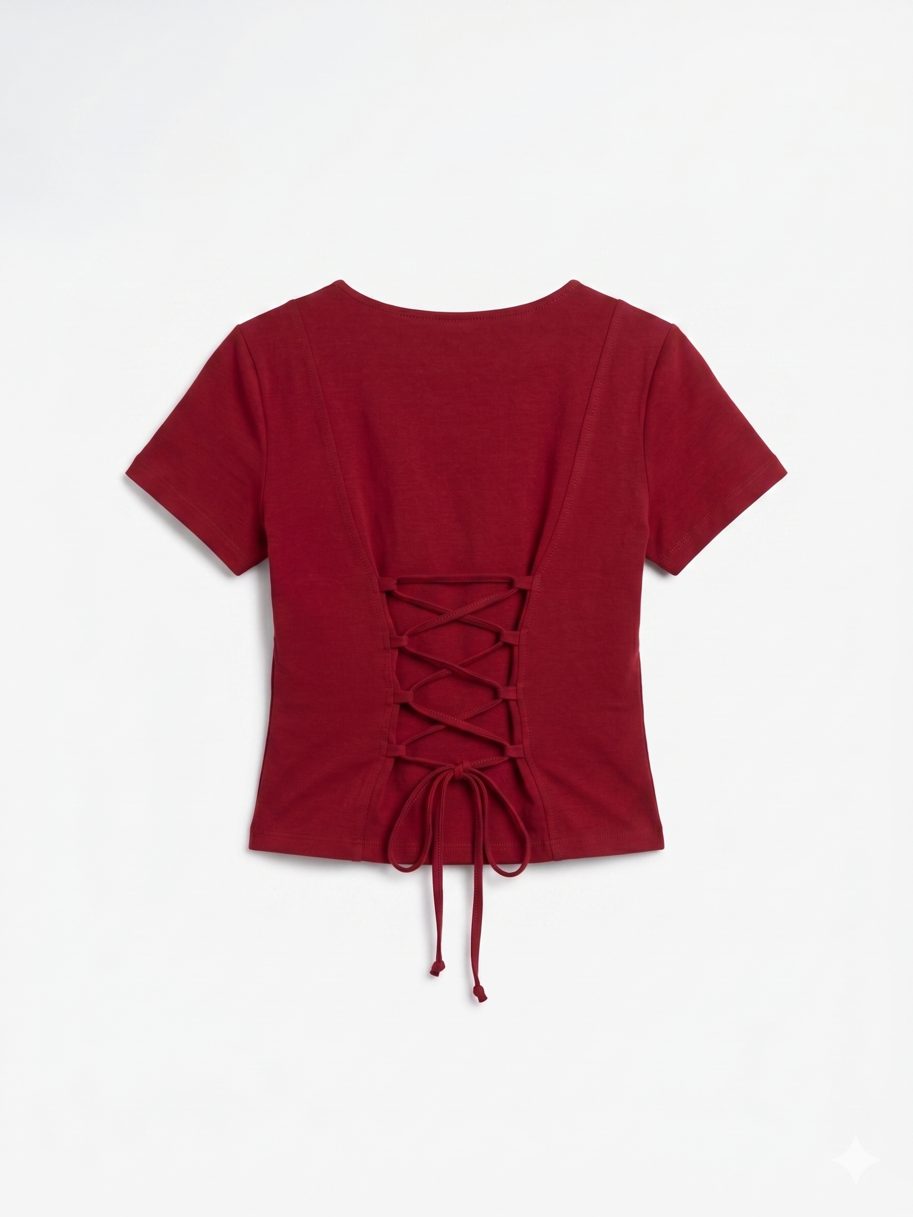 BLUSA MANGA CORTA CON DETALLE POSTERIOR