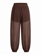 PANTALÓN JOGGER CON TRANSPARENCIA