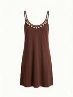VESTIDO CORTO DE TIRANTES