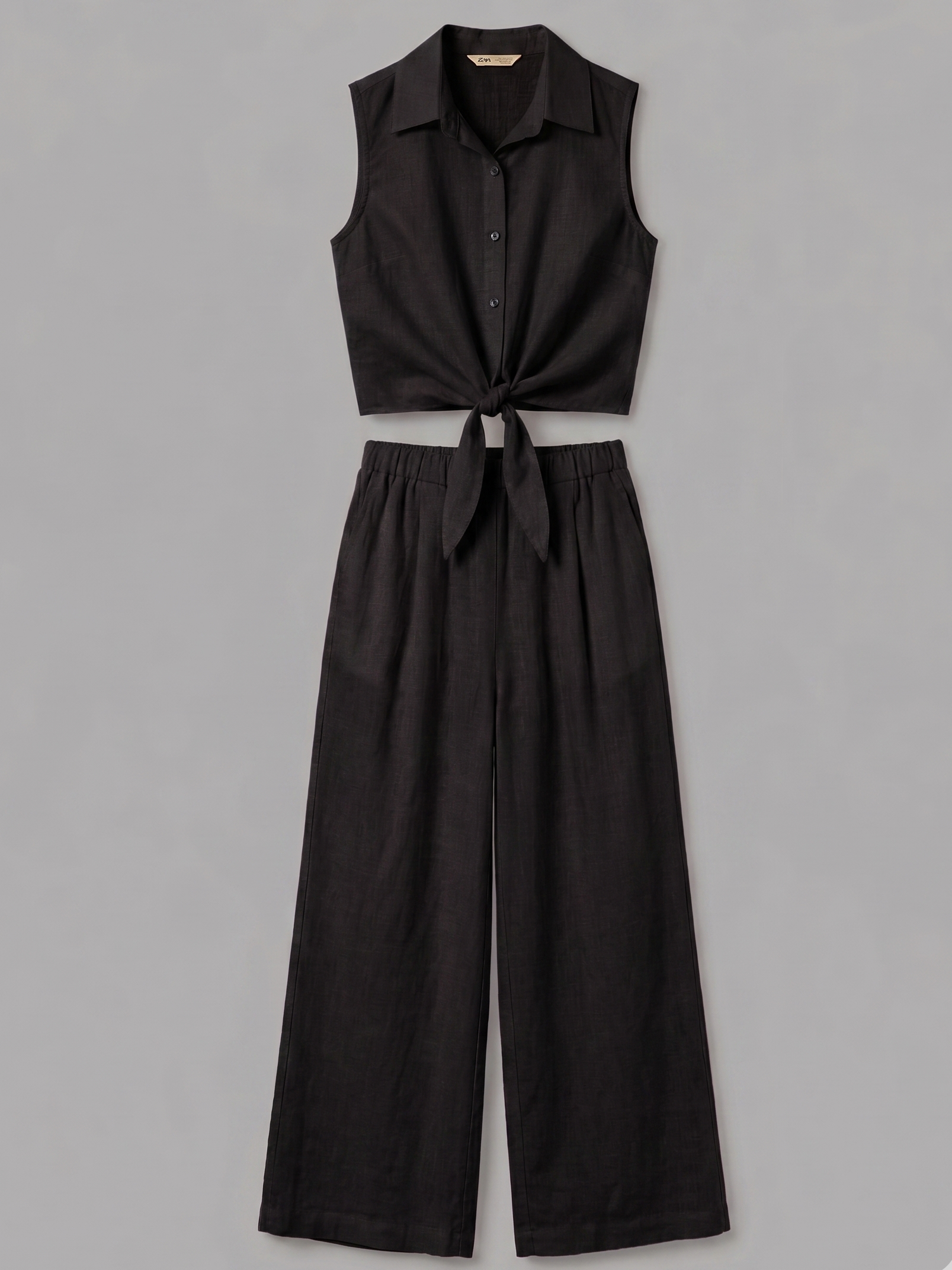 CONJUNTO BLUSA ANUDADA