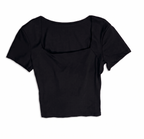 BLUSA MANGA CORTA CON DETALLE POSTERIOR