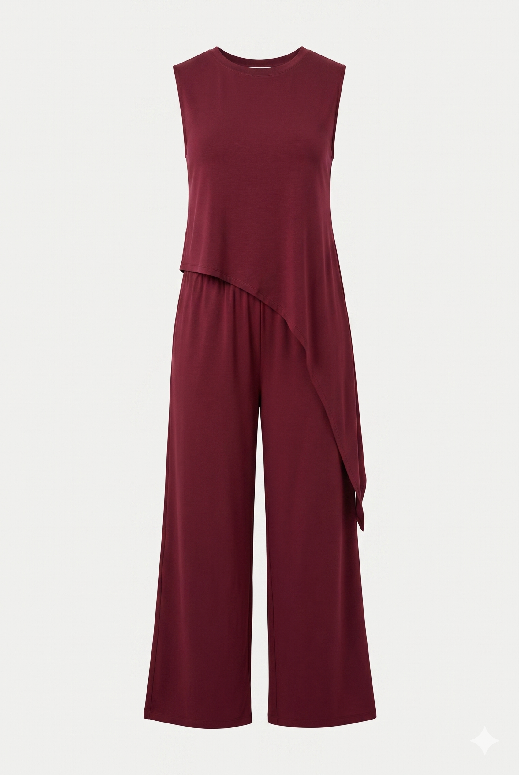 CONJUNTO FLUIDO CON BLUSA ASIMÉTRICA