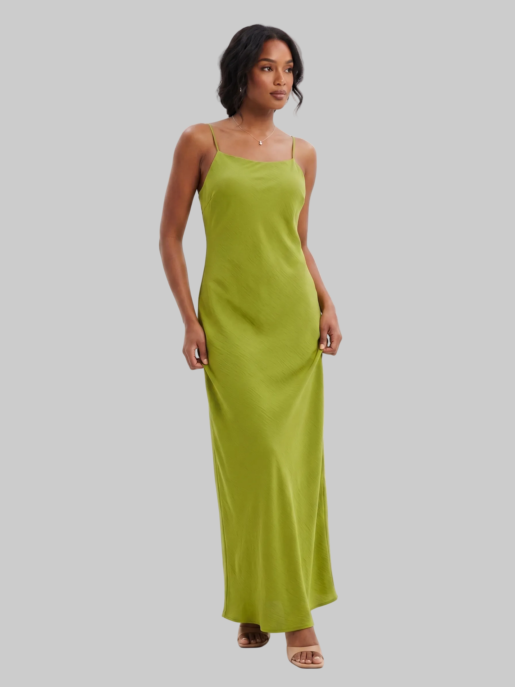 VESTIDO LARGO CON TIRANTES FINOS