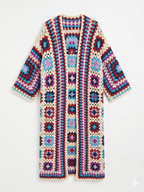 CARDIGAN LARGO MULTICOLOR CROCHET
