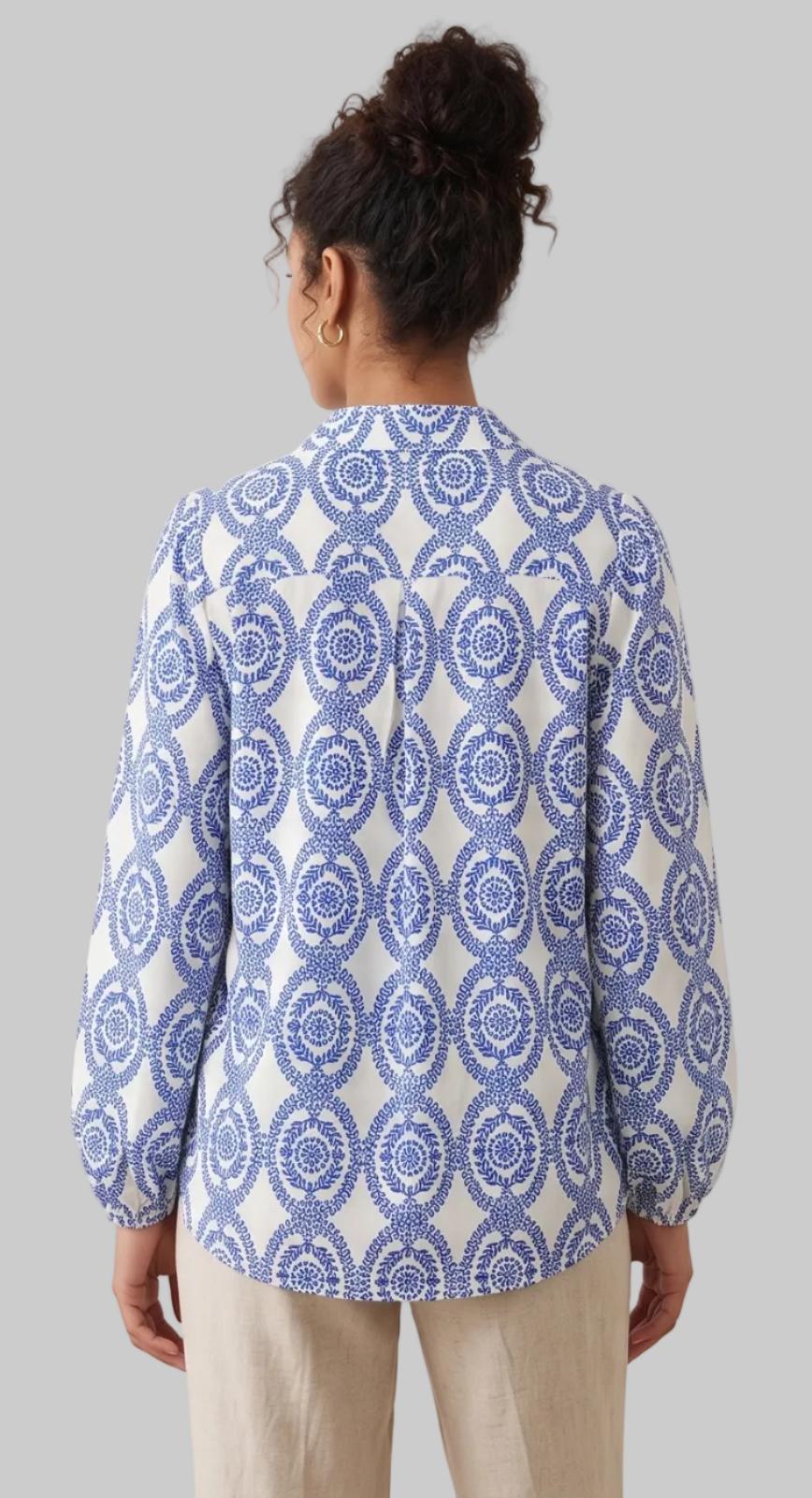 CONJUNTO ESTAMPADO DE CAMISA Y TOP