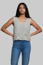 TOP EN CROCHET TIRANTE ANCHO