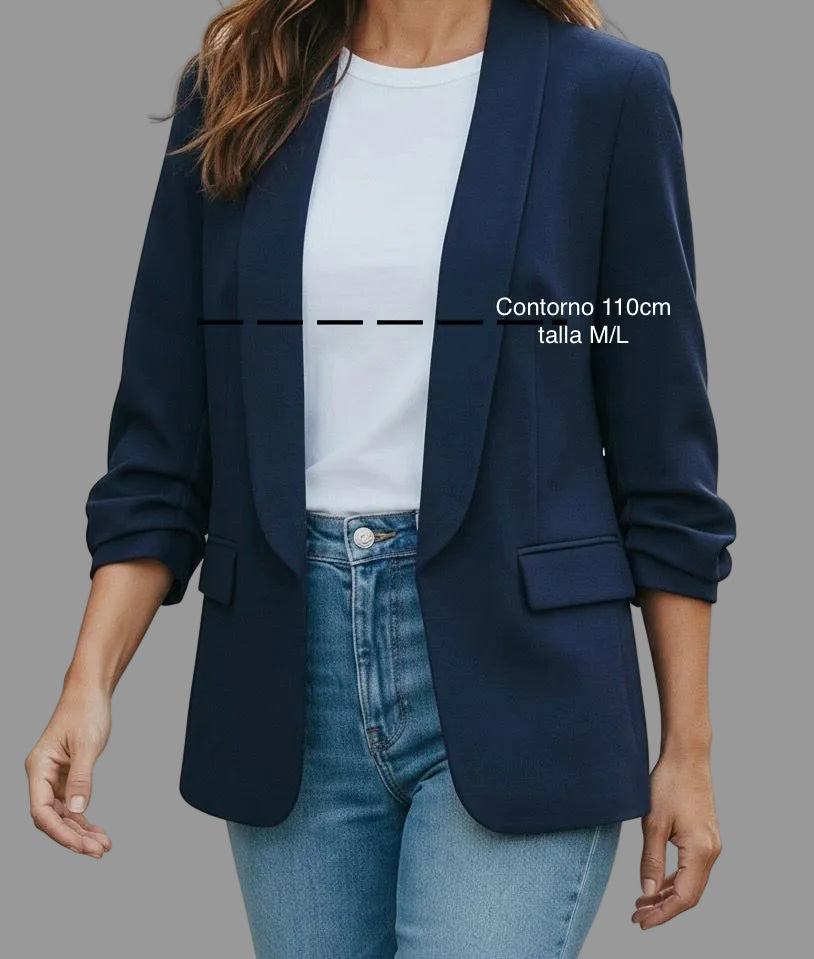 BLAZER MANGA RECOGIDA TALLA NORMAL