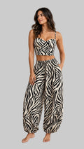CONJUNTO ANIMAL PRINT TOP Y PANTALÓN