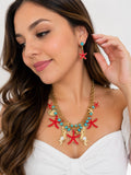 SET DE COLLAR Y ARETES OCEÁNICO